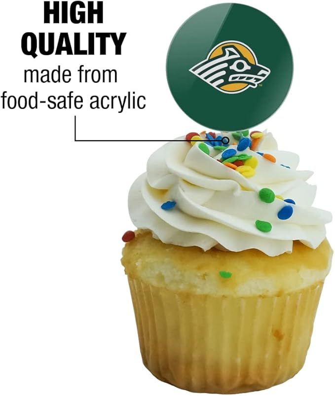 University of Alaska Anchorage Primary Logo Cupcake Picks Toppers Decoration Set of 6