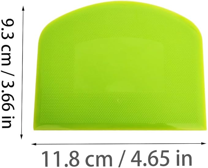 5 Pack Dough Scraper, Plastic Bench Scraper for Baking, Plastic Flexible Scrapers, Cake Baking Bench Scrapers Food-safe Plastic Dough Cutter for Bread Dough & Cake