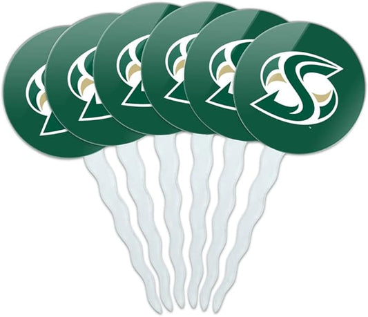 Sacramento State University Primary Cupcake Picks Toppers Decoration Set of 6