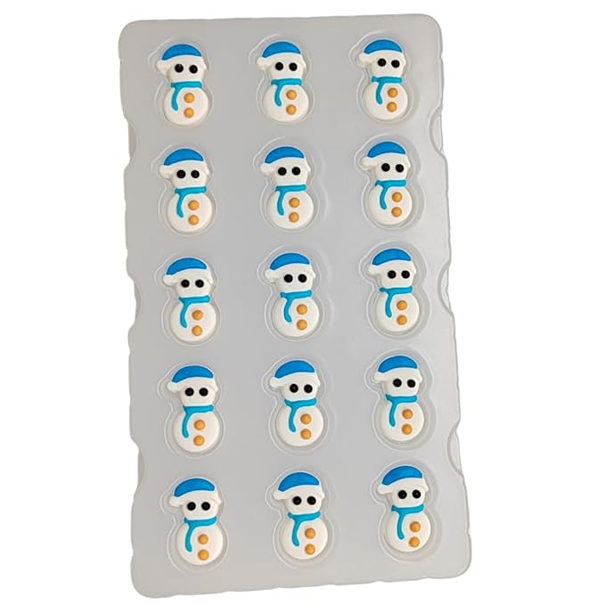 Eastron Edible Snowman Shapes Christmas Sprinkles for Cakes Decorating Cupcakes Toppers for Baking, Birthday, Ice Cream, Cookies, Cake Decorations