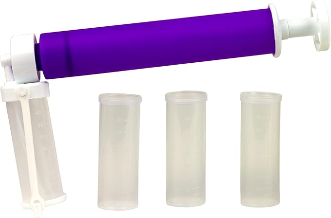 O’crème Cake Airbrush – Manual – Plastic Sprayer and 4 Cylinders – Suitable for Edible Paint and Glitter on Chocolates, Cakes, Cupcakes and More