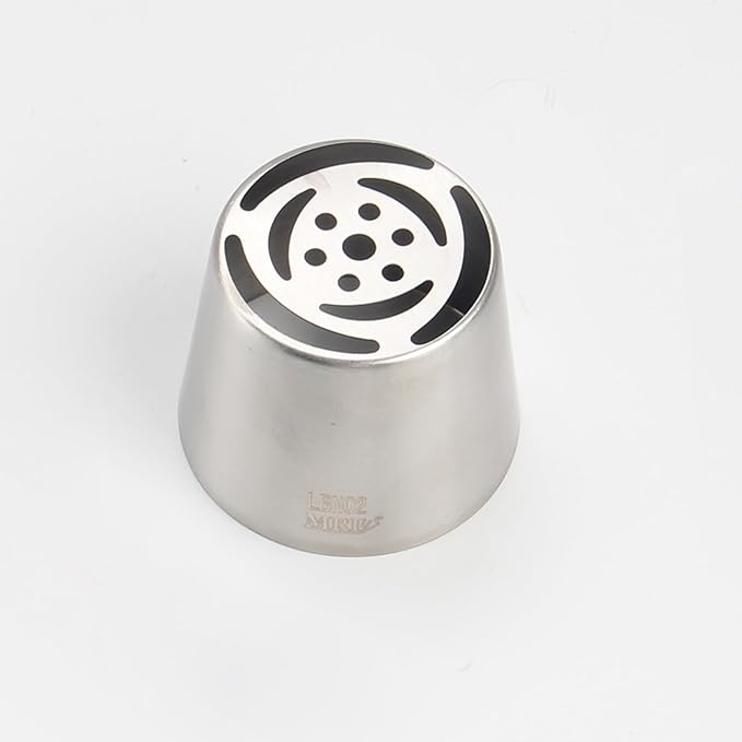 Extra Large Russian Piping Tips for Marshmallows Stainless Steel Flower Frosting Nozzles many styles Cake Decorating Baking tool for Buttercream, Cupcakes Cookies(SL02)
