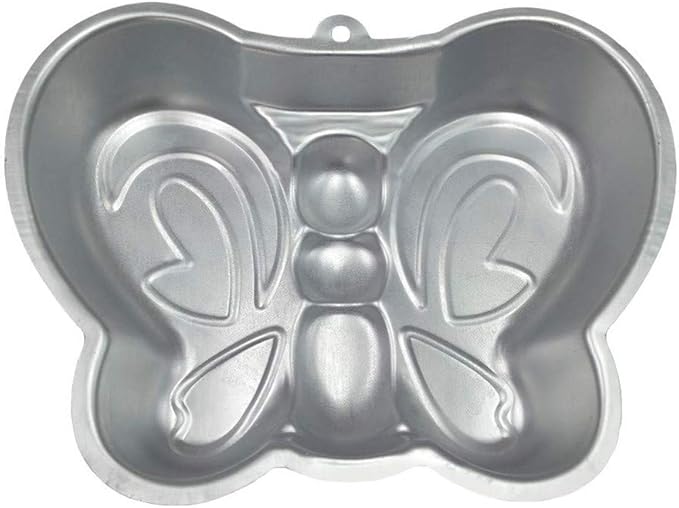 Ulalaza Butterfly Cake Pan 3D Aluminum Cake Mould Wedding Christmas Birthday Cake Baking Pan