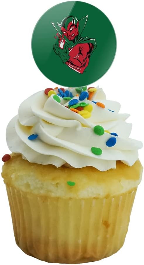 GRAPHICS & MORE Mississippi Valley State University Primary Logo Cupcake Picks Toppers Decoration Set of 6
