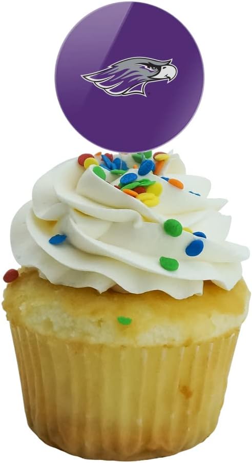 UW Whitewater Primary Logo Cupcake Picks Toppers Decoration Set of 6
