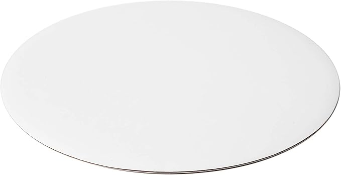 ONE MORE [25pcs] 10" White Cakeboard Round,Disposable Cake Circle Base Boards Cake Cardboard Pizza Plate platter 10 inch,Pack of 25