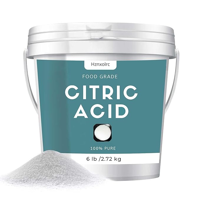 6 lb Citric Acid Powder Food Grade, 100% Pure, Citric Acid for Cleaning, Natural Preservative, Ideal for Cooking and Baking, Citric Acid for Cleaning & DIY Bath Bombs