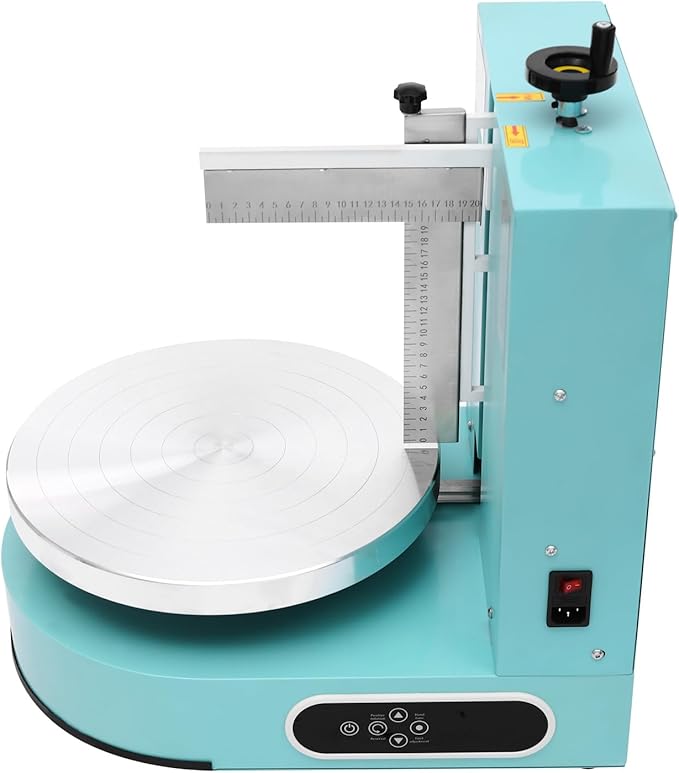 LOYALHEARTDY 200W Cake Spreading Machine with Turntable,Cake Turntable Adjustable Spatula, Touch Control, Cake Icing Machine, Pink - Perfect for Professional Cake Decorating,Green