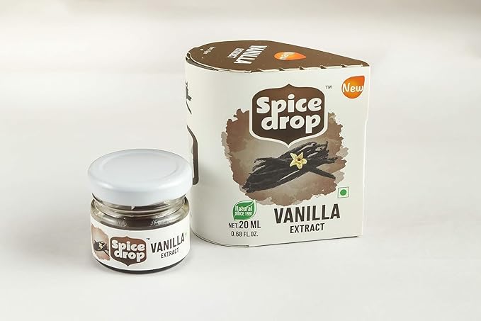 Spice Drop Natural Vanilla Extract Paste, Essence for Cooking, Baking, Food, Milk, Ice Cream, Cake, 20 ml