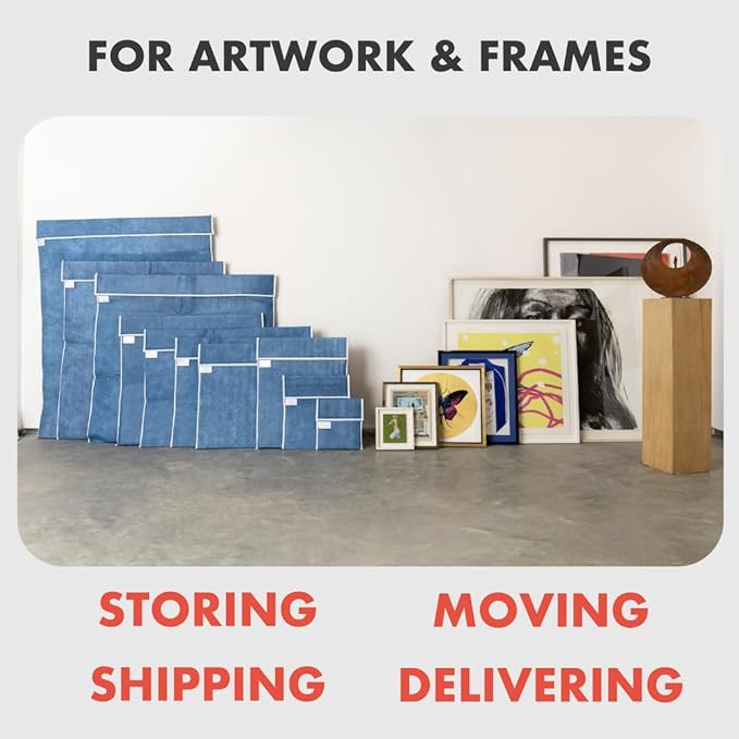 Art Bags (AP02-20" x 24") - Strong • Shock-Absorbent • Reusable • Non-Toxic • Waterproof • Acid-Free Lining - Long-Term Art Storage + Shipping + Protection Solution