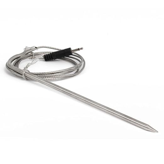Escali Infrared Surface and Probe Digital Thermometer 40-inches Plug-in Probe, Two-in-One Adjustable Temperature Alert