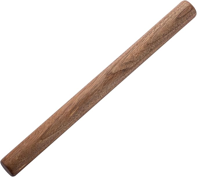 Muso Wood Black Walnut Rolling Pin for Baking (Walnut Dowel 15-3/4 Inch)