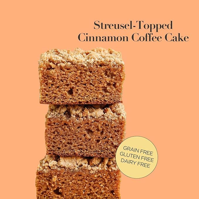 Stellar Eats Grain-Free Coffee Cake Baking Mix | Gluten-Free, Dairy-Free, Plant-Based, Paleo-Friendly, Naturally Sweetened with Date Sugar, Certified Kosher | Almond Flour-Based | 2 Pack