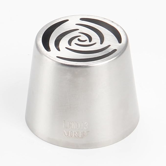 Extra Large Russian Piping Tips for Marshmallows Stainless Steel Flower Frosting Nozzles many styles Cake Decorating Baking tool for Buttercream, Cupcakes Cookies(SL13)