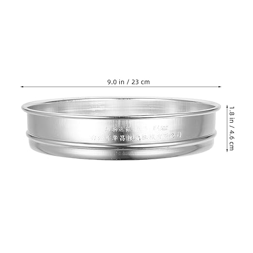 LIFKOME Stainless Steel Flour Sifter - Fine Mesh Round Flour Strainer Screen for Baking Cake Bread Food Prep