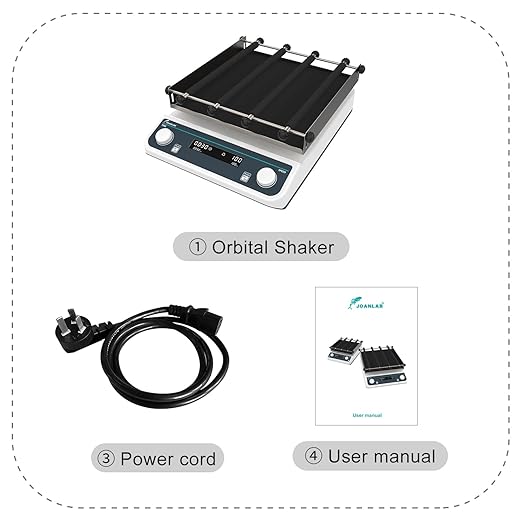 JOANLAB Lab Orbital Shaker Mixer 40-200rpm Adjustable, Capacity 5kg,Timed and Continuous Modes,Digital Orbital Rotator Shaker (OS-40PRO)