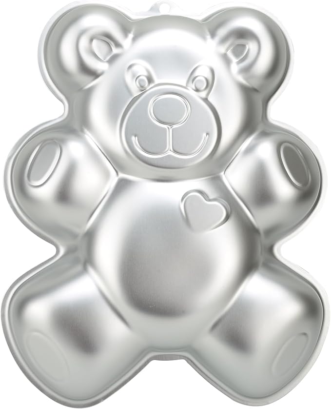 Bear Shape Cake Pan, Kids 3D Birthday Cake Pan, Aluminum Alloy Cake Molds Nonstick Baking Tools