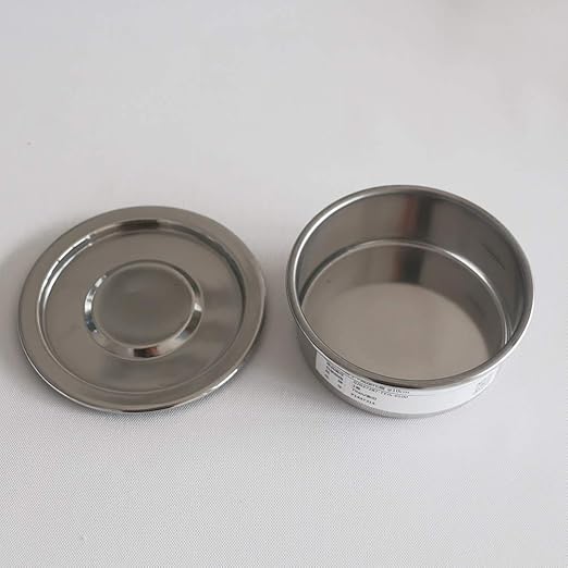 Test Sieve Pan and Lid for Chrome Plating Steel Frame φ20cm/8" Diameter Sieve