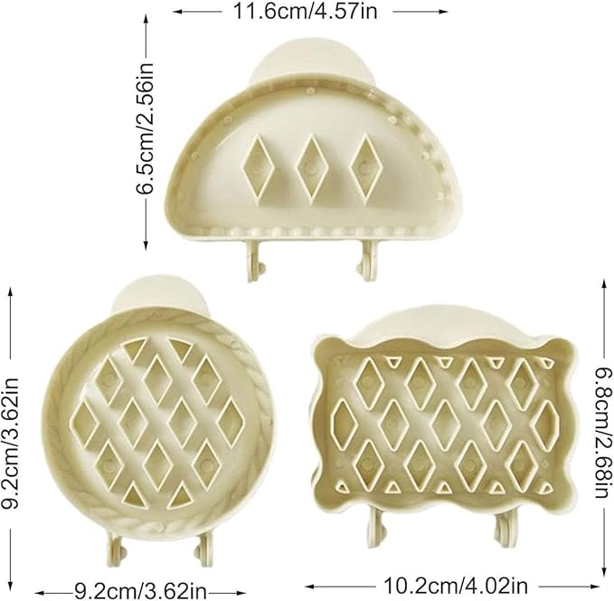 Christmas & Thanksgiving Pie Molds Set, Festive Shaped Pie Press Cutters for Mini Pies, Hand Pies, Empanadas – Non-Stick Baking Tools for Holiday Baking & Gifting (C 3PC)