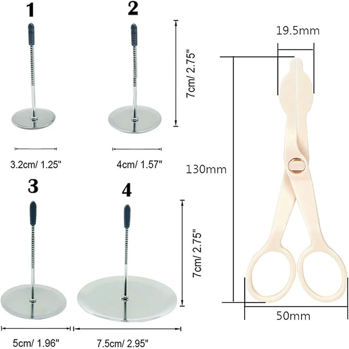 Cake Decorating Tool Kit, 7pcs Stainless Steel Icing Piping Nozzle Tips, 4pcs Cake Flower Nail and 1 Flower Lifters for Cake Fondant Cupcake