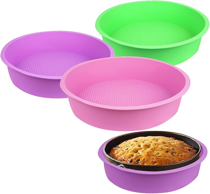 3 Pcs Springform Pan Protector, Water Bath Protector Silicone Cheesecake for 9 Inch Spring Form Preventing Water From Entering