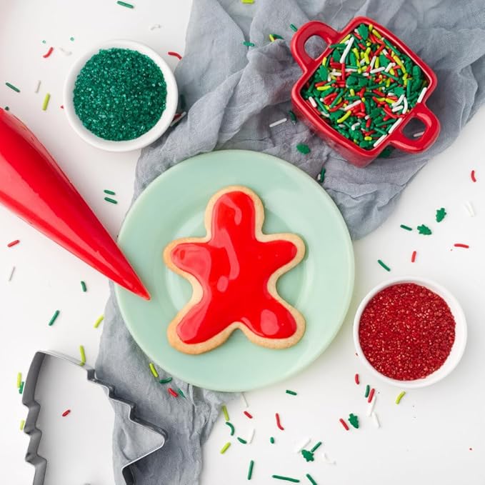 Sweets Indeed, Sprinkles, Bulk, 10 ounce, Edible Sprinkle Mix, Perfect for Cake Decorations, Baking, Ice Cream, Cookies, Cupcake Topper (Christmas)