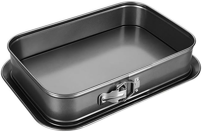 Springform Cake Pan, Non-stick Cheesecake Pan, Rectangle Cake Pan With Removable Bottom, Ice Cream Cake Bakeware, Trays Cheesecake Tin Rectangular