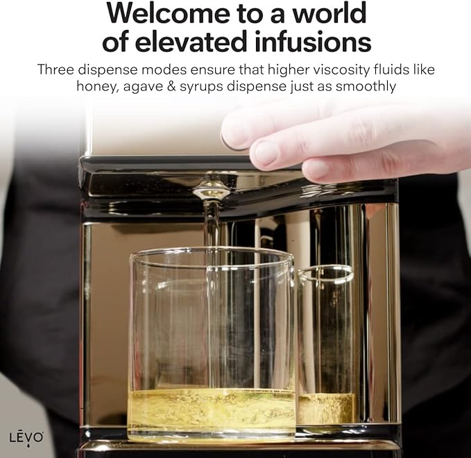 LEVO Lux - Premium Herbal Oil Infusion Machine - Botanical Extractor - Herb Dryer, Decarboxylator, & Oil Infuser - Gourmet Edible Infusion Maker - For Infused Gummies, Brownies & More - Copper