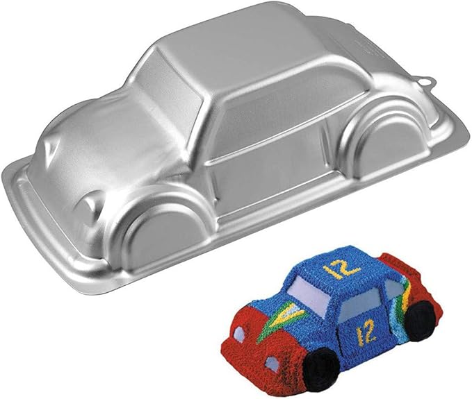 Ulalaza Aluminum Cake Mold 3D Car Shape Baking Pan DIY Birthday Cake Mould Kitchen Supplies
