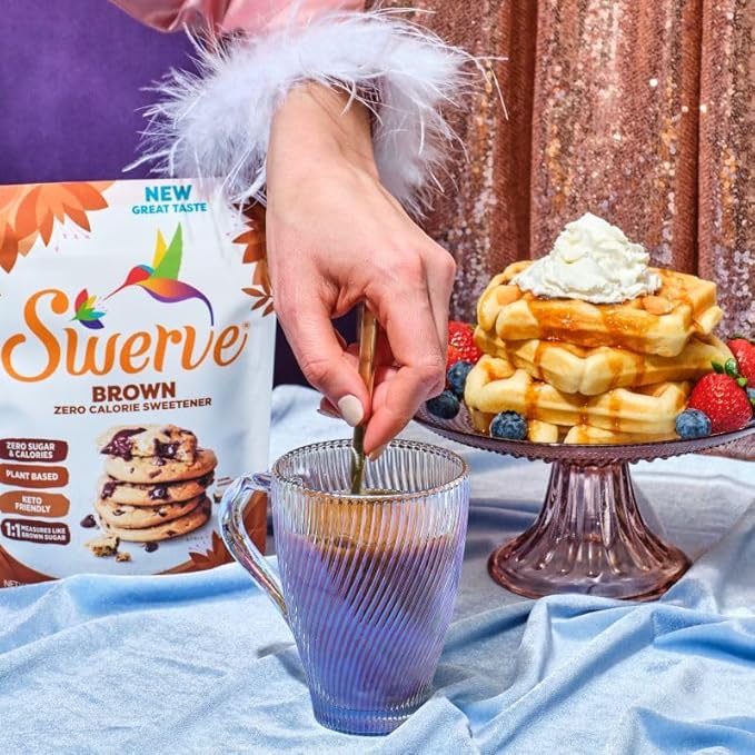 Swerve Ultimate Sugar Replacement Sweetener, Brown Sugar Substitute, Zero Calorie, Keto Friendly, Zero Sugar, Non-Glycemic, Gluten Free, 48 ounces