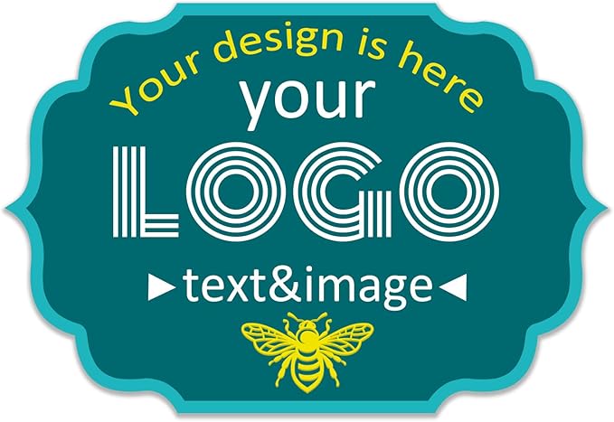Custom Labels Stickers Personalized Business Logo Label, Self-Adhesive Jar Stickers, Organization Labels, Waterprof or not, Circle Shape, Multiple Sizes, from 30 to 1000pcs (Polygon)