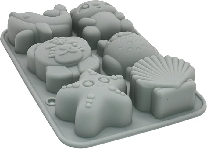 X-Haibei 8-Cavity Silicone Mold for Soap, Lotion Bars & Bath Bombs | 2 Inch Round Shapes for DIY Crafts, Glycerin Soap, Candles & Resin | Food-Grade Flexible Mold