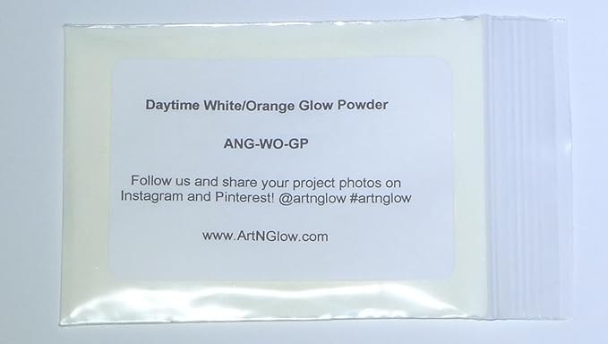 Glow in The Dark Pigment Powder - Neutral and Fluorescent Color for Art Painting, Fine Art, Nail Art Paint, and DIY Crafts - Long Lasting 10+ Color Options - Neutral Orange - (1 Kilogram)