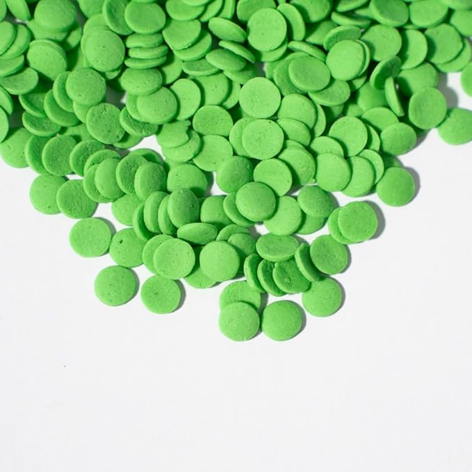 NIPEOR Christmas Green Sprinkles,Rainbow Confetti Sprinkles 3.53oz/100gEdible Sprinkle Topping Confetti Sprinkles, Round Sprinkles for Cake Decorating,, Cupcake, Candy Sprinkles, and Ice Cream Toppings (Rainbow Confetti Green)