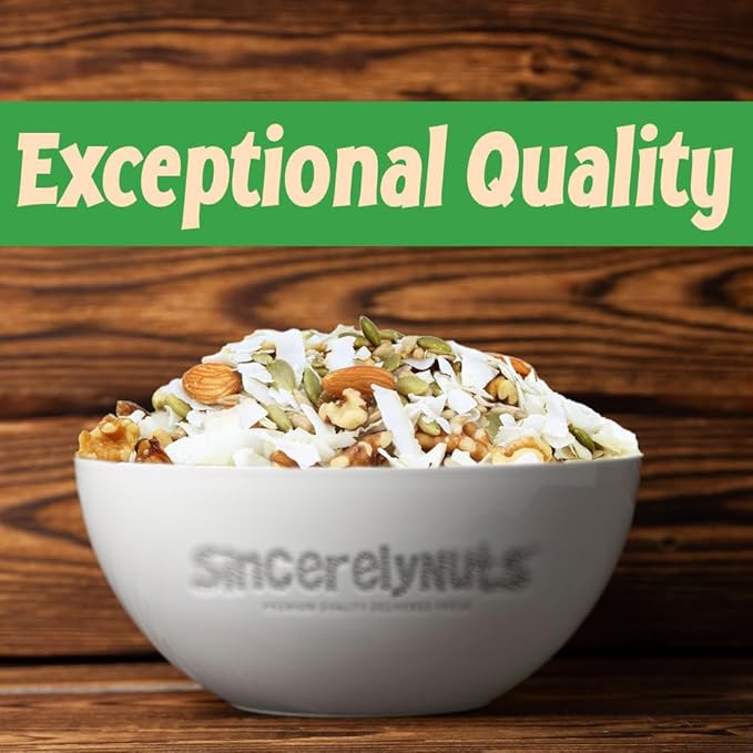 Sincerely Nuts Ultimate Nutrition Keto Trail Mix (5 LB)- Pumpkin Seeds, Coconut, Sunflower Seeds, Almonds, Walnuts- Gluten-Free Food, Vegan, and Kosher -Snack for Keto Diet