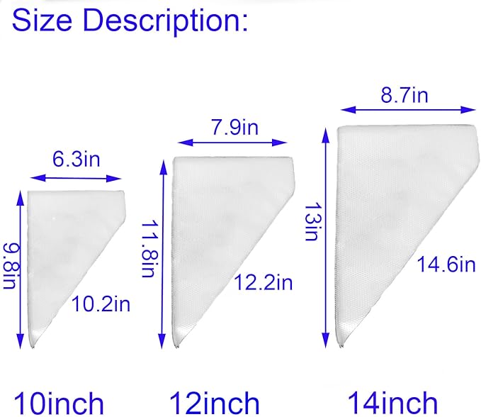 300Pcs Piping Bags Disposable-10Inch Pastry Piping Bags for Royal Icing/Frosting/Cake Decorating-Thickened,Anti-Burst,Anti-Slip with Textured Surface Design,Cakance