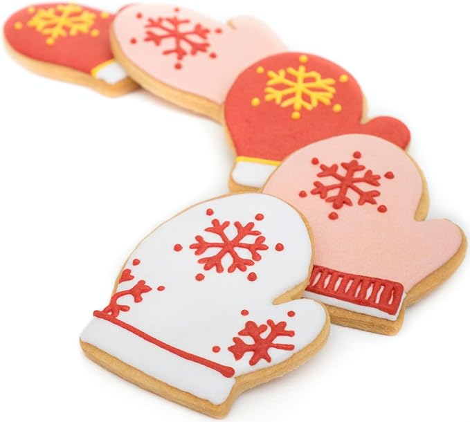 Mitten Cookie Cutter - Stainless Steel - Dishwasher Safe (Mitten 3 Piece)