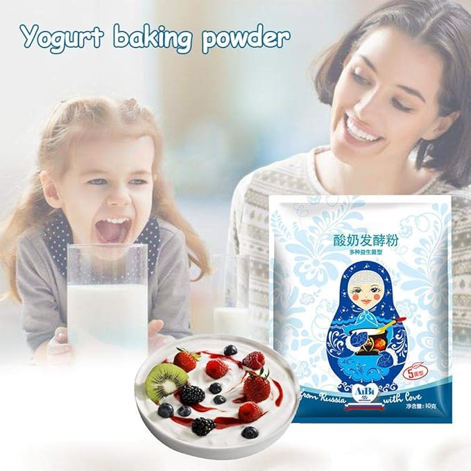 10g /100g Yogurt Starter Powder ?Lactobacillus Yogurt Yeast Powder Kitchen Baking Supplies for Household Use ?1g/Sachet?