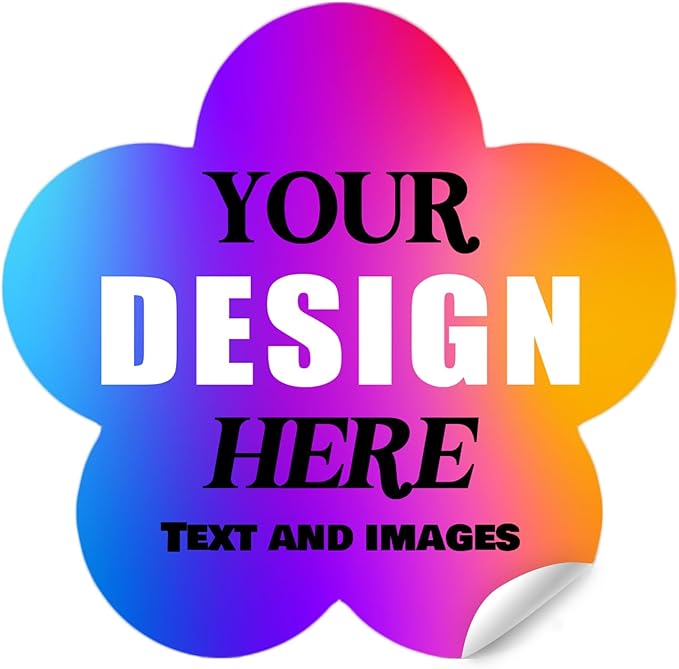 Custom Vinyl Stickers - Waterproof Fade-Resistant Labels with Your Design/Logo/Text/Image, Full Color Print, for Business and Personal Use (Multiple Shapes 1-6 Inches, 50-1000 Count)