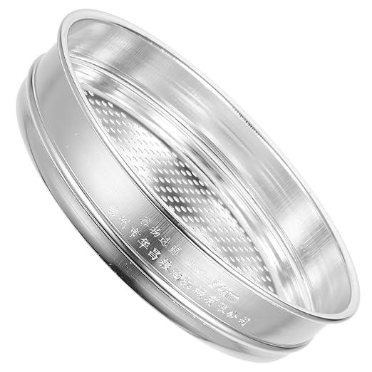 LIFKOME Stainless Steel Flour Sifter - Fine Mesh Round Flour Strainer Screen for Baking Cake Bread Food Prep