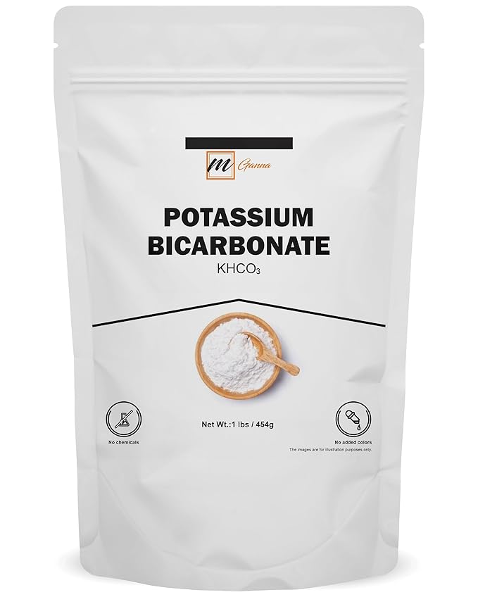 mGanna Potassium Bicarbonate Food Grade Powder, 1 lbs / 454 g