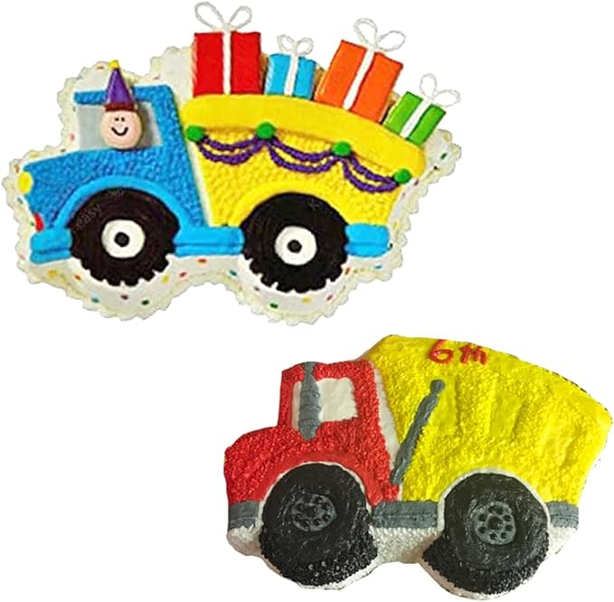 Truck Cake Pan, Car Shaped Birthday Cake Pan, 3D Aluminum Cake Decorating Molds Nonstick Baking Tools