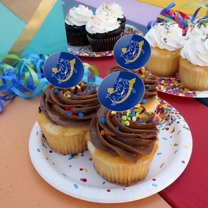 Southern Arkansas University Primary Logo Cupcake Picks Toppers Decoration Set of 6