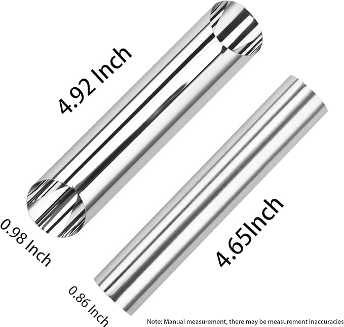6 Pack Cannoli Tubes,Stainless Steel Cannoli Baking Mold,Forms Cream Roll Horn Mold for Danish Pastry,Cake,Croissant Shell