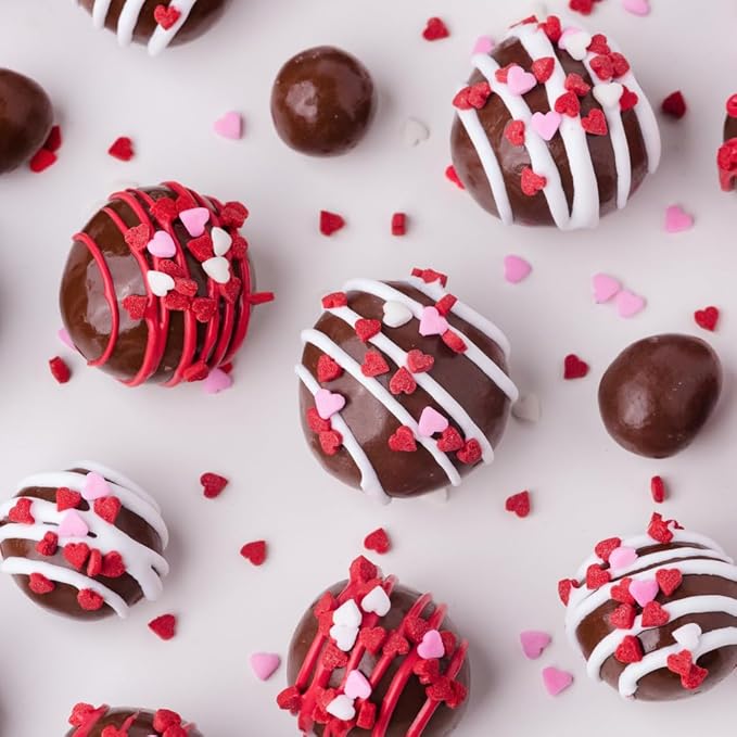 Sweets Indeed Sprinkles Bulk 10 ounce Edible Sprinkle Mix Perfect for Cake Decorations Baking Ice Cream Cookies Cupcake Topper (Mini Hearts)