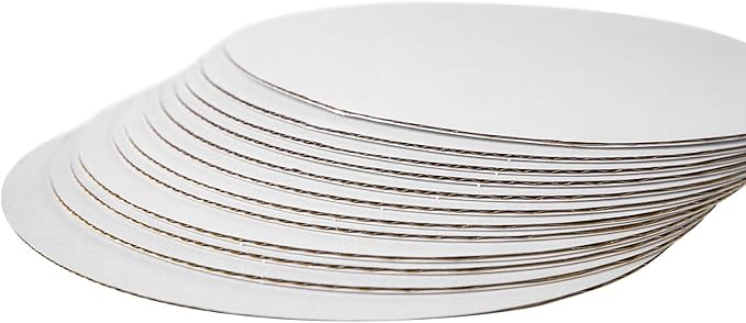 [25pcs] 8" White Cakeboard Round,Small Disposable Cake Circle Base Boards Cake Plate Platter 8 inch,25 of Pack (White, 8inch)