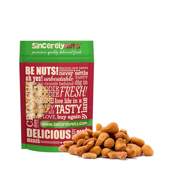 Sincerely Nuts – Honey Roasted Cashews | One Lb. Bag | Deluxe Kosher Snack Food | Healthy Source of Protein & Nutritional Content | Gourmet Quality Cashew Nut