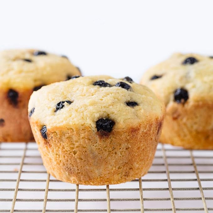 Miss Jones Baking Blueberry Muffin Mix - Almond Flour, Gluten Free, Low Carb, No Sugar Added, Naturally Sweetened Desserts & Treats - Keto, Diabetic, Atkins, WW, and Paleo Friendly (Pack of 2)