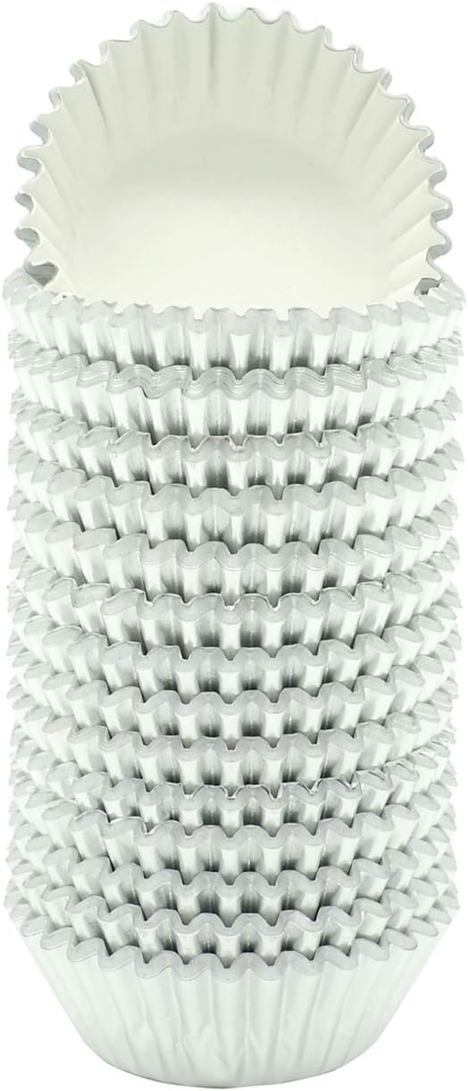 Mini Silver Foil Cupcake Liners Muffin Baking Cups for Party and More, 300-Count