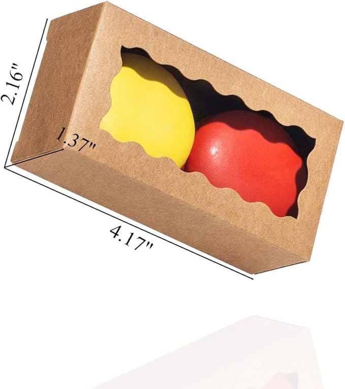 JCXGRVC small treat boxes with window - 35pcs candy box for chocolate & bakery treats - 4.17 x 2.16 x 1.37 inches small bakery boxes